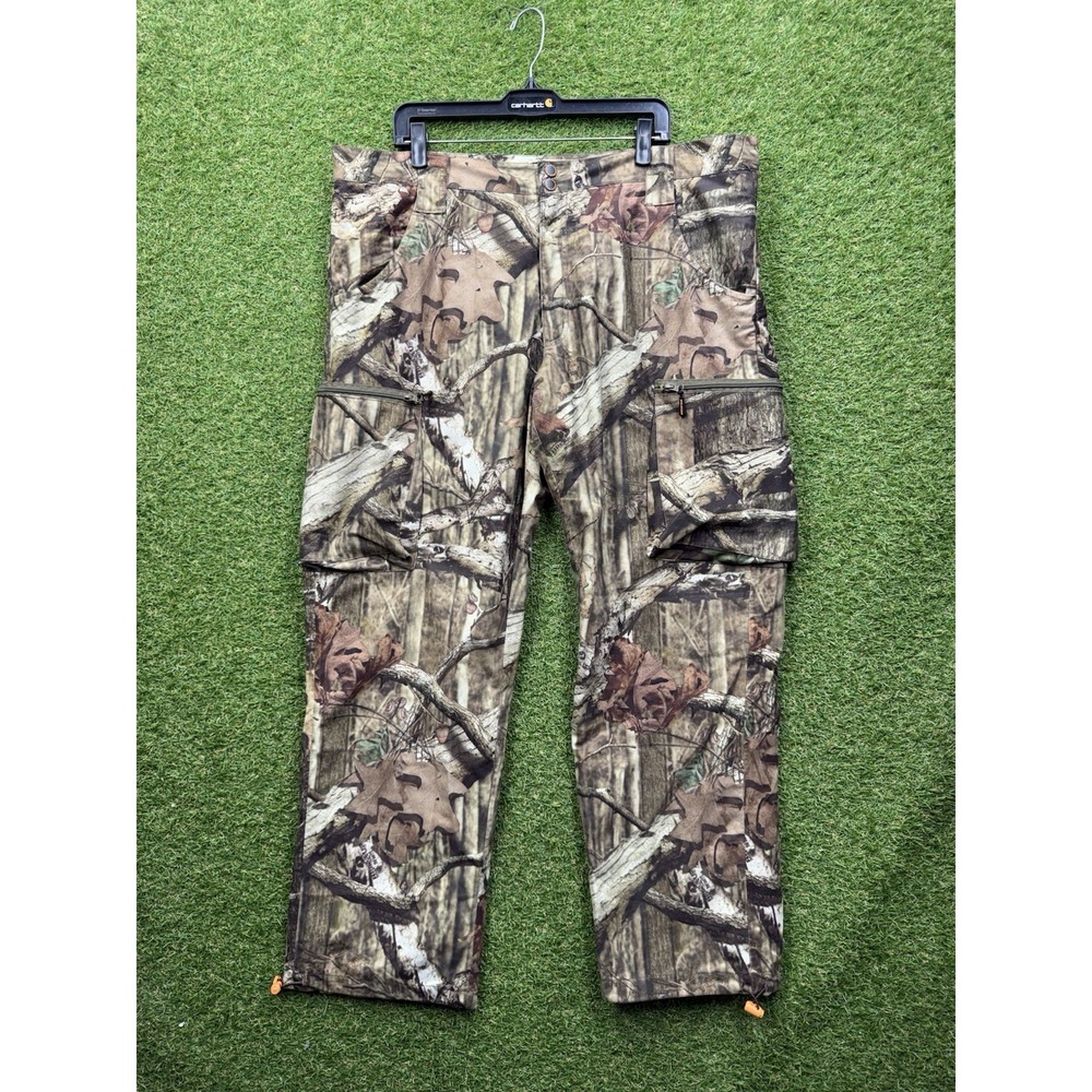 Vintage Mossy Oak Pants Mens XL Brown Camo Cargo Break Up Hunting Grunge y2k